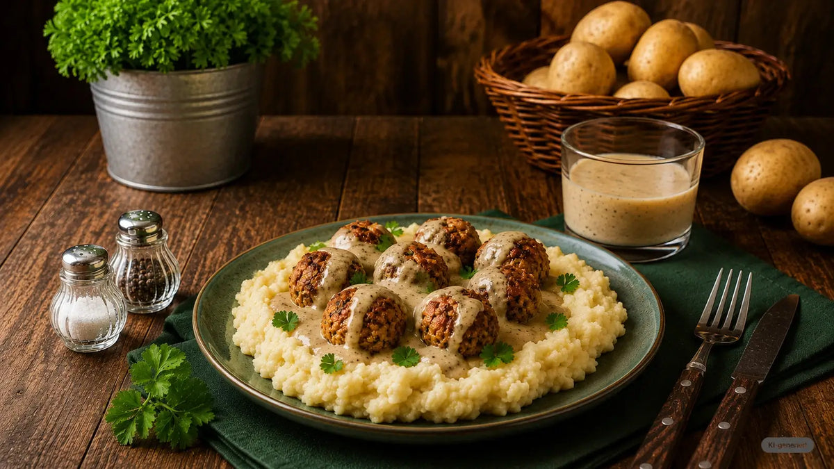 Vegane Hackbällchen wie “Schwedische Köttbullar”