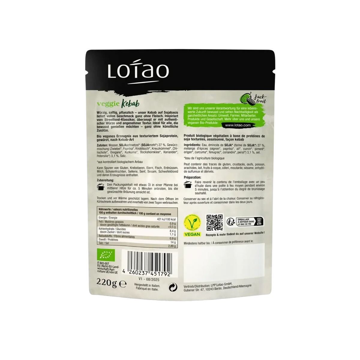 Lotao Veggie Kebab