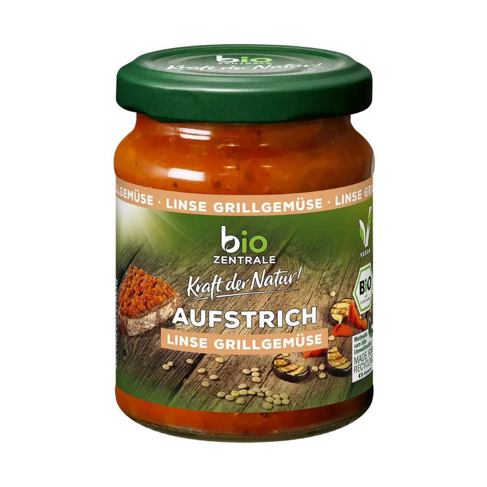 biozentrale Aufstrich Linse Grillgemüse 125g