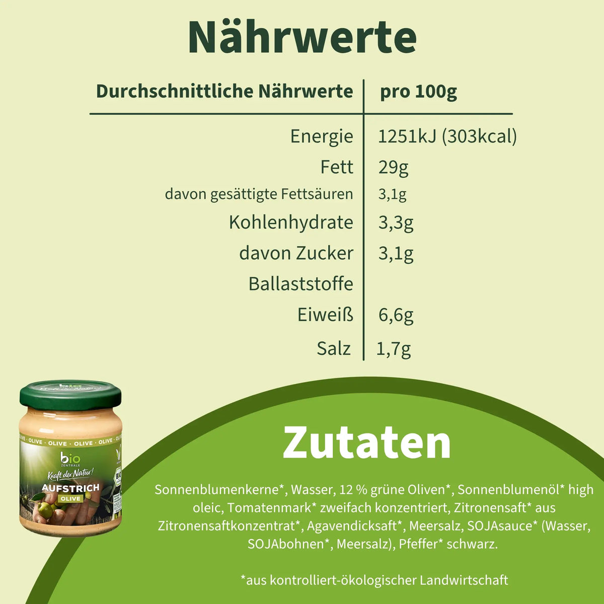 biozentrale Aufstrich Olive