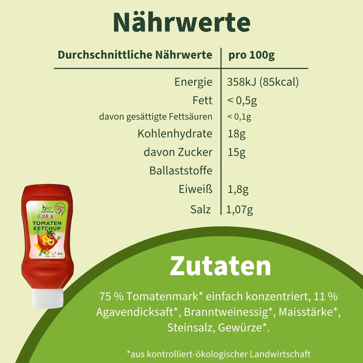 biozentrale BioKids Tomatenketchup
