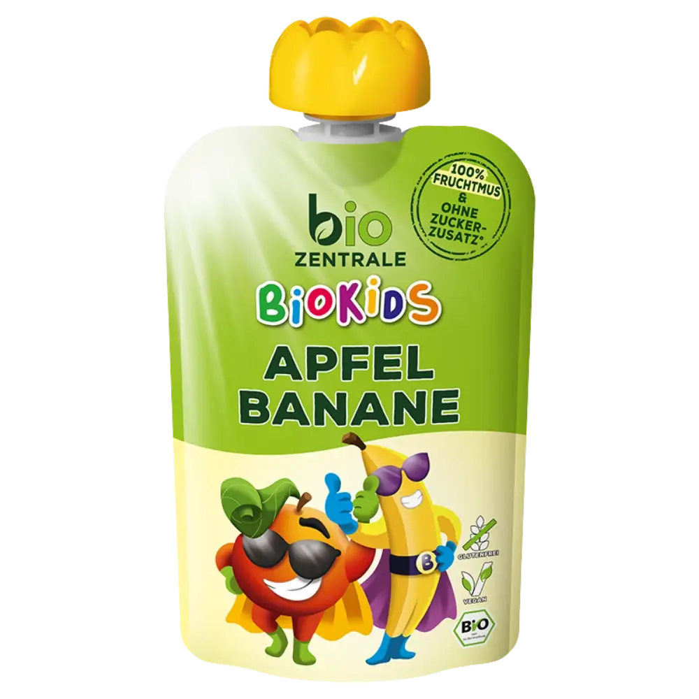 biozentrale BioKids Quetschie Apfel-Banane 90g