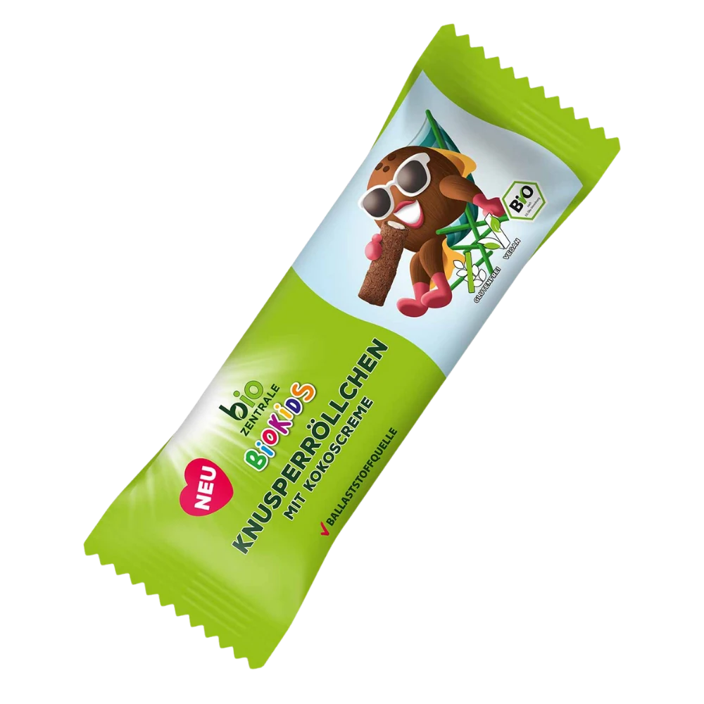 biozentrale BioKids Knusperröllchen mit Kokoscreme