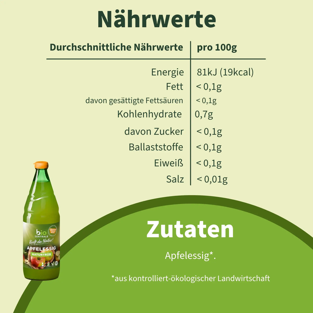 biozentrale Apfelessig naturtrüb