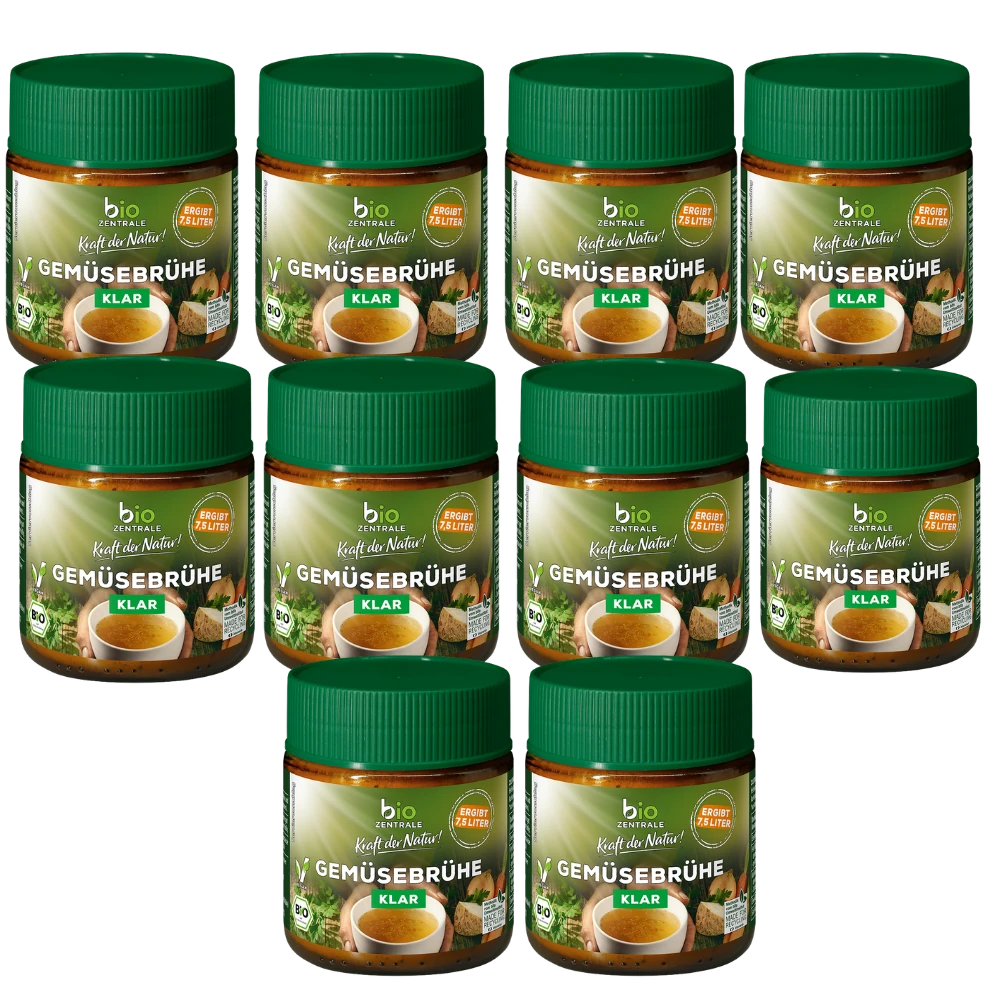 biozentrale Gemüsebrühe klar 10 x 120g ≙ 7,5l