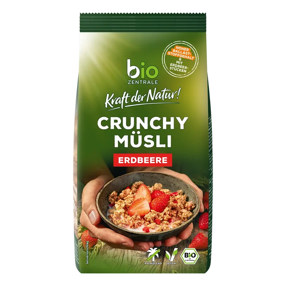 biozentrale Crunchy Müsli Erdbeere
