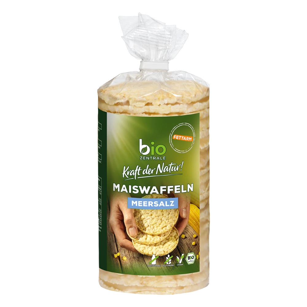 biozentrale Maiswaffeln Meersalz 120g