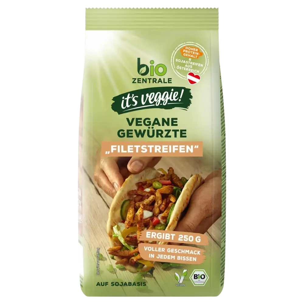 biozentrale Vegane gewürzte "Filetstreifen"