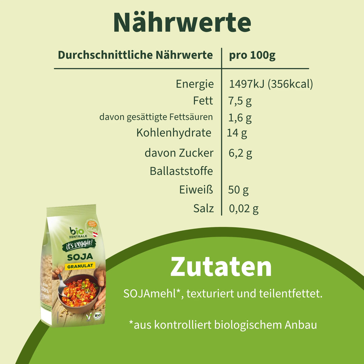 biozentrale Soja Granulat