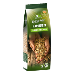 Linsen grün braun