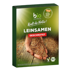 Leinsamen geschrotet