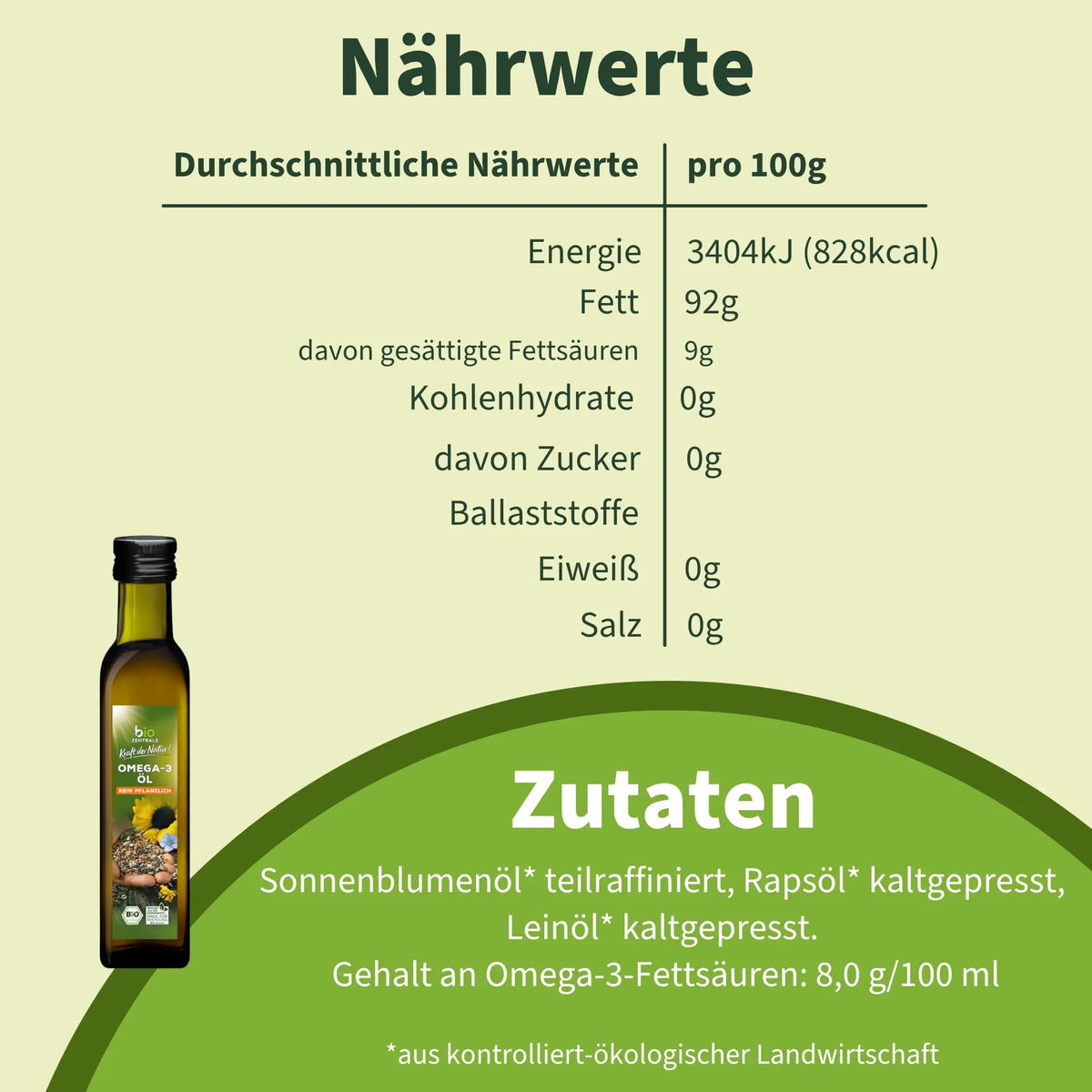 biozentrale Omega-3 Öl