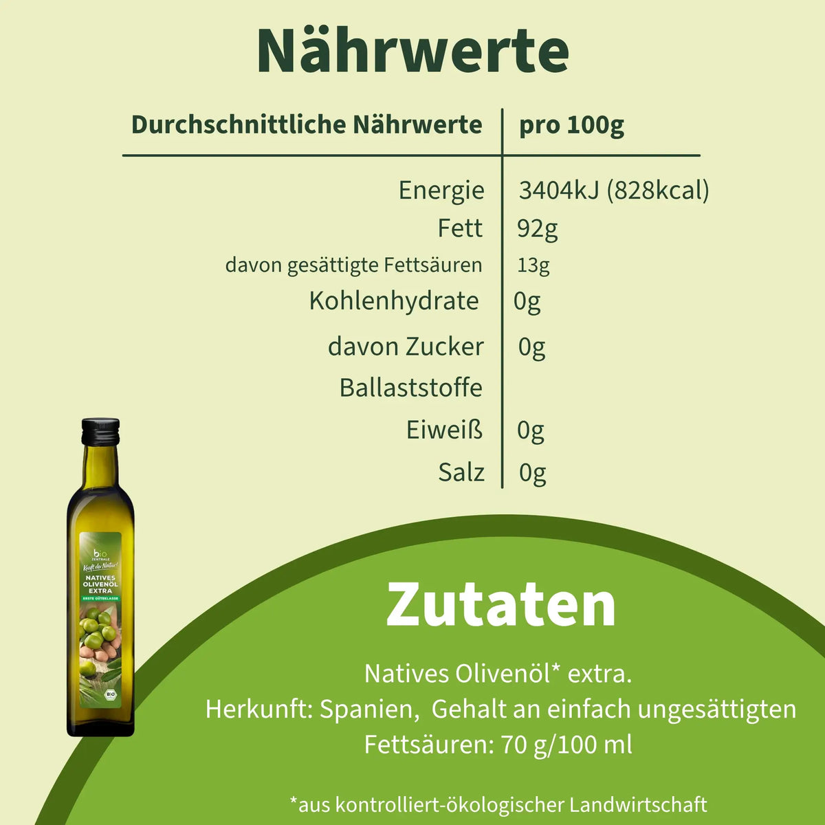 biozentrale Natives Olivenöl Extra 500 ml