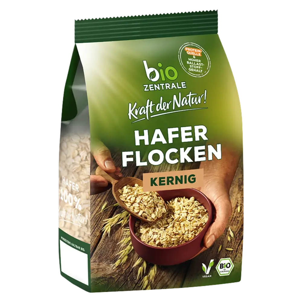 biozentrale Haferflocken kernig 400g