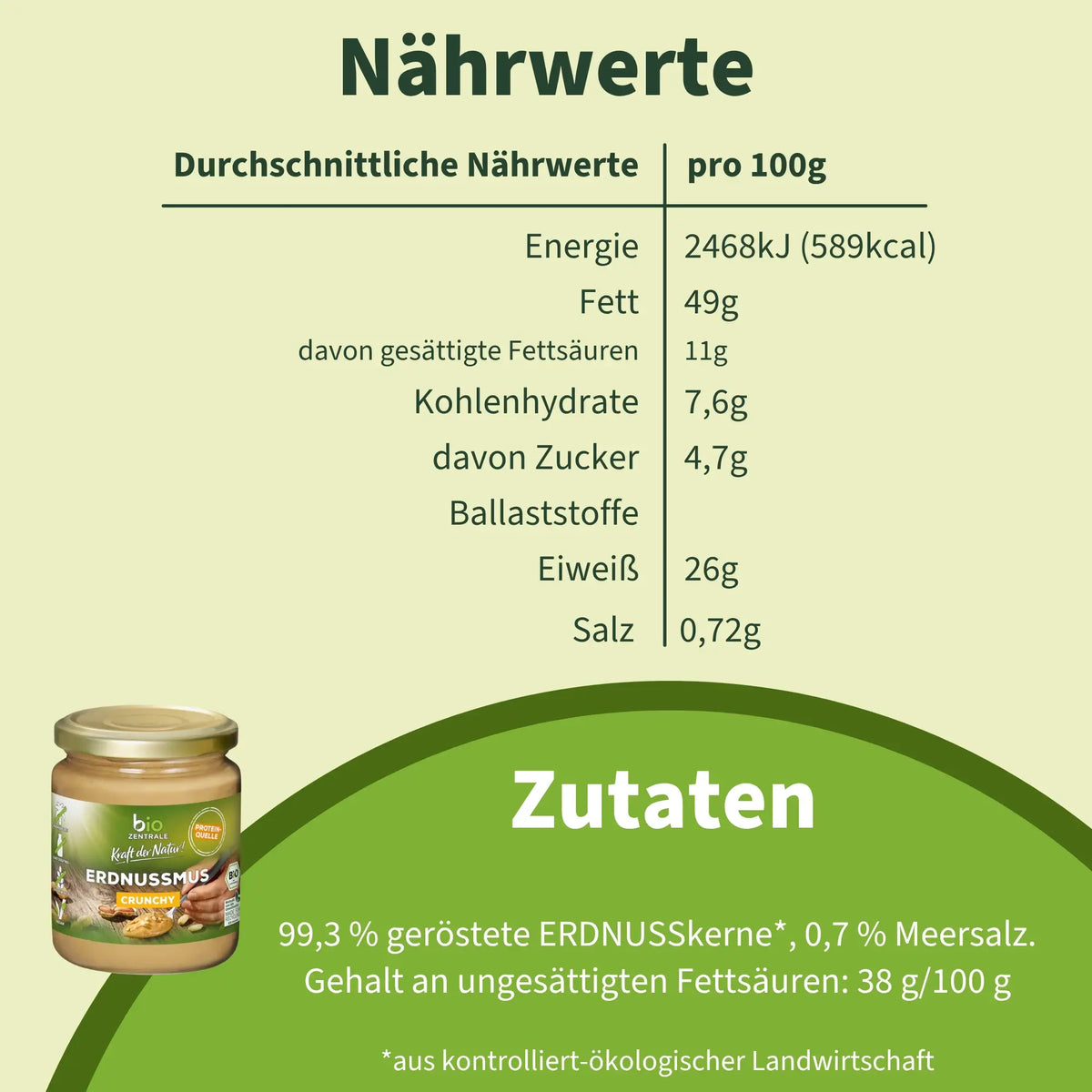 biozentrale Erdnussmus
