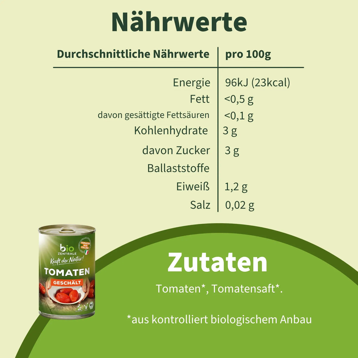 biozentrale Tomaten geschält
