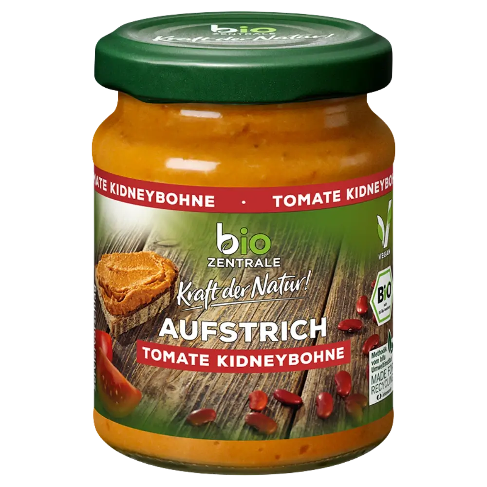 biozentrale Aufstrich Tomate Kidneybohne 125g