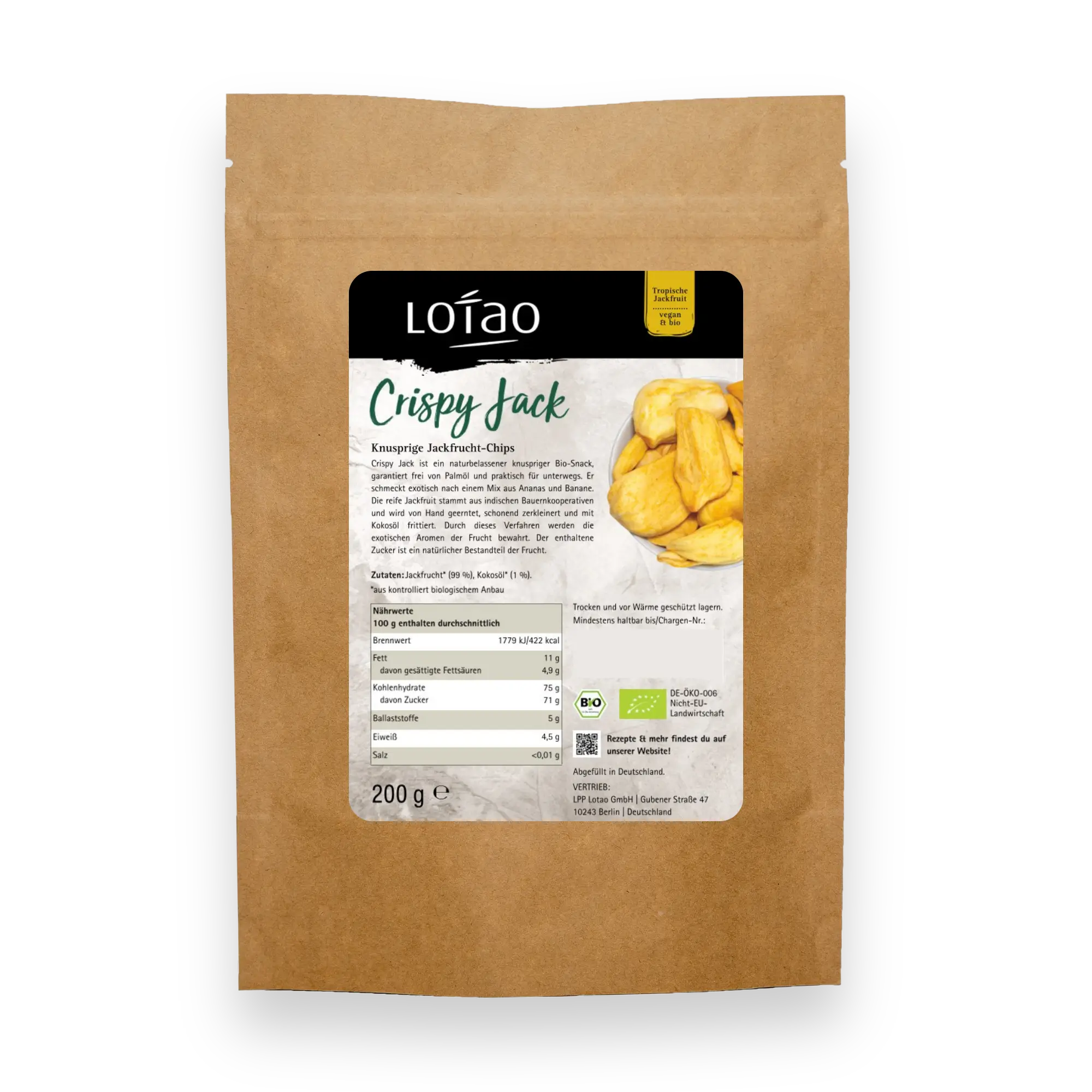 Lotao Jackfruit Chips 200g