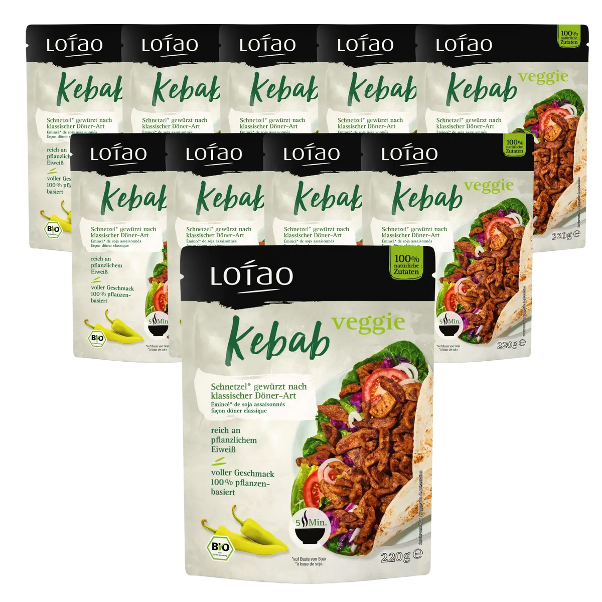 Lotao Veggie Kebab 10 x 220g