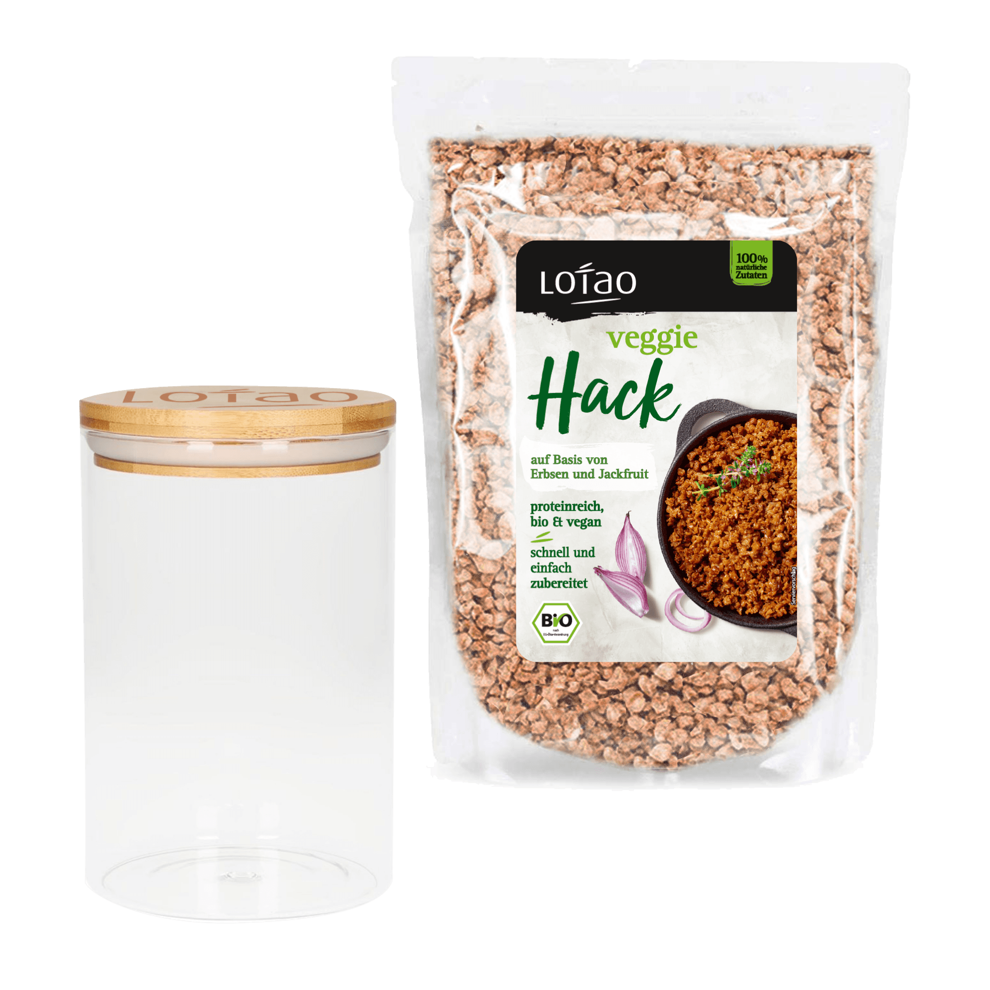Spar-Set 1kg Veggie Hack & Vorratsglas