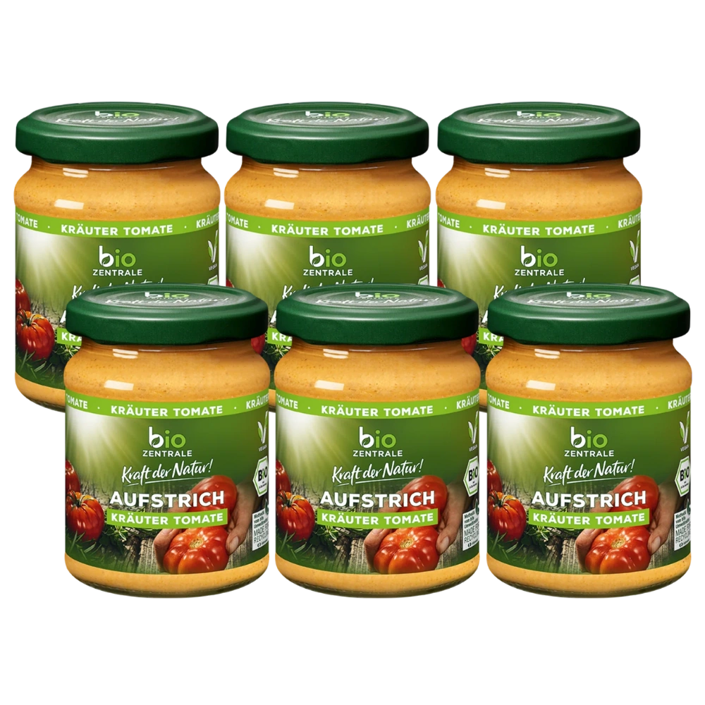 biozentrale Aufstrich Kräuter Tomate 6 x 125g