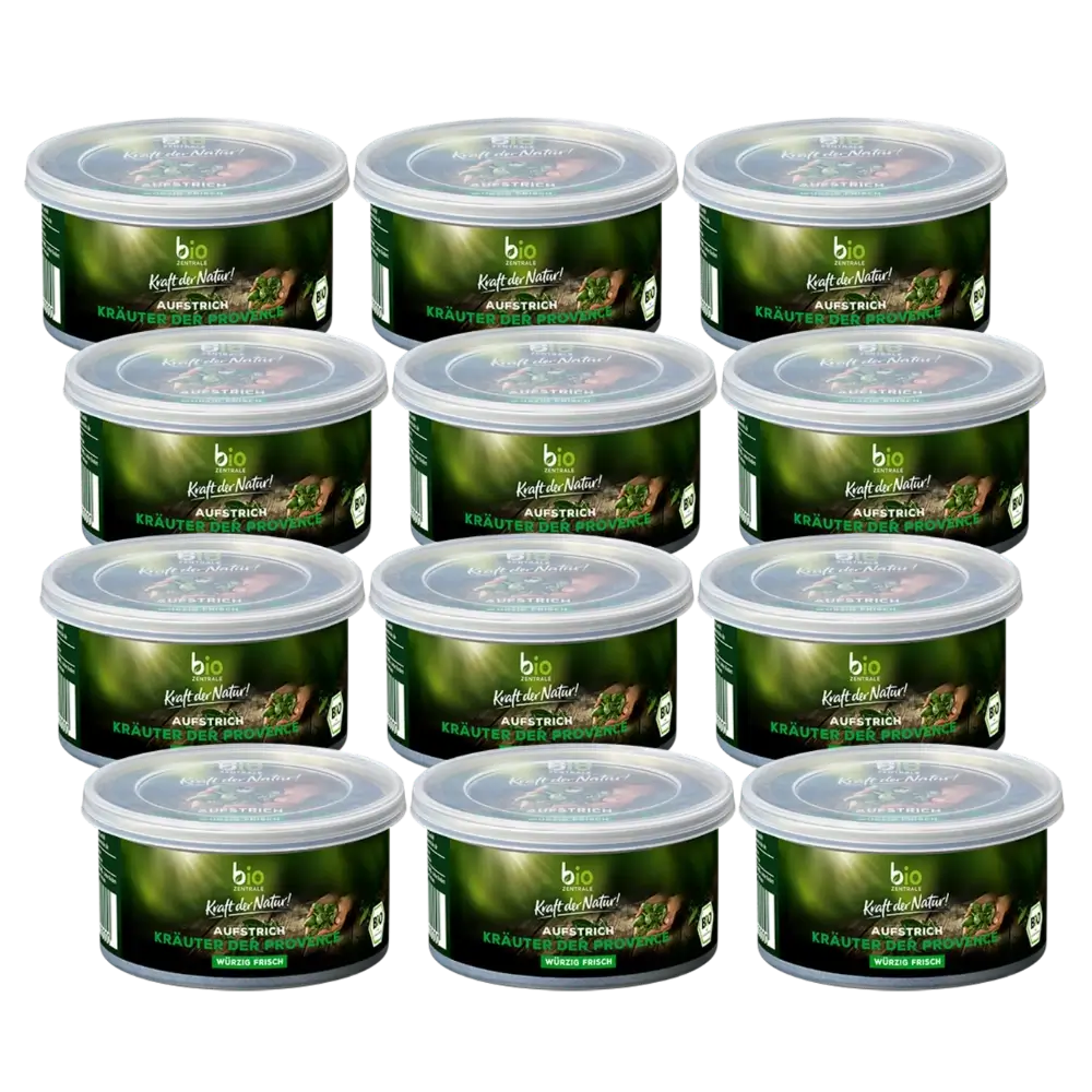 biozentrale Aufstrich Kräuter der Provence 12 x 125g