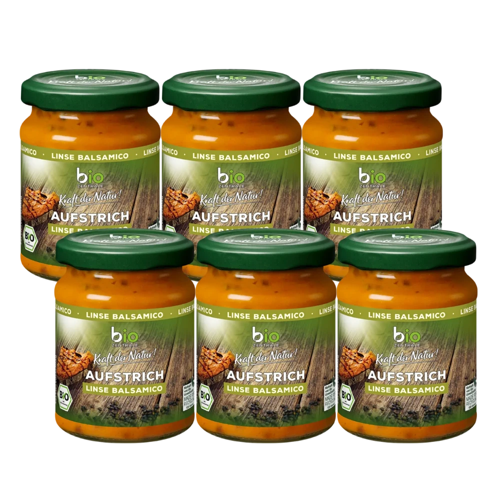 biozentrale Aufstrich Linse Balsamico 6 x 125g