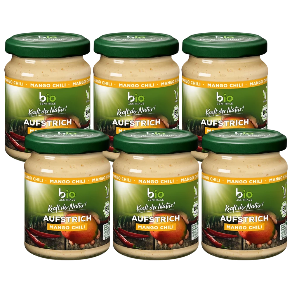 biozentrale Aufstrich Mango Chili 6 x 125g