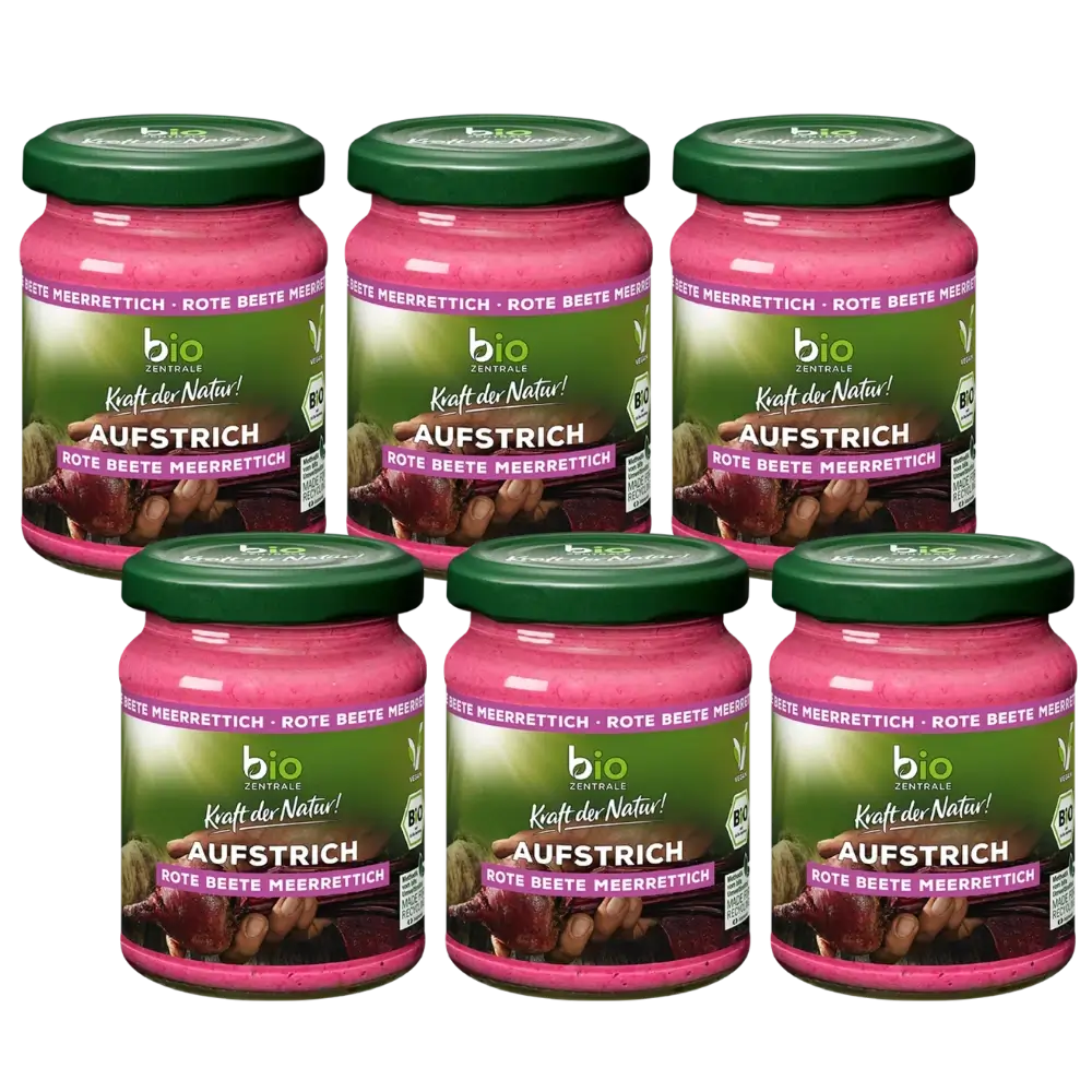 biozentrale Aufstrich Rote Beete Meerrettich 6 x 125g