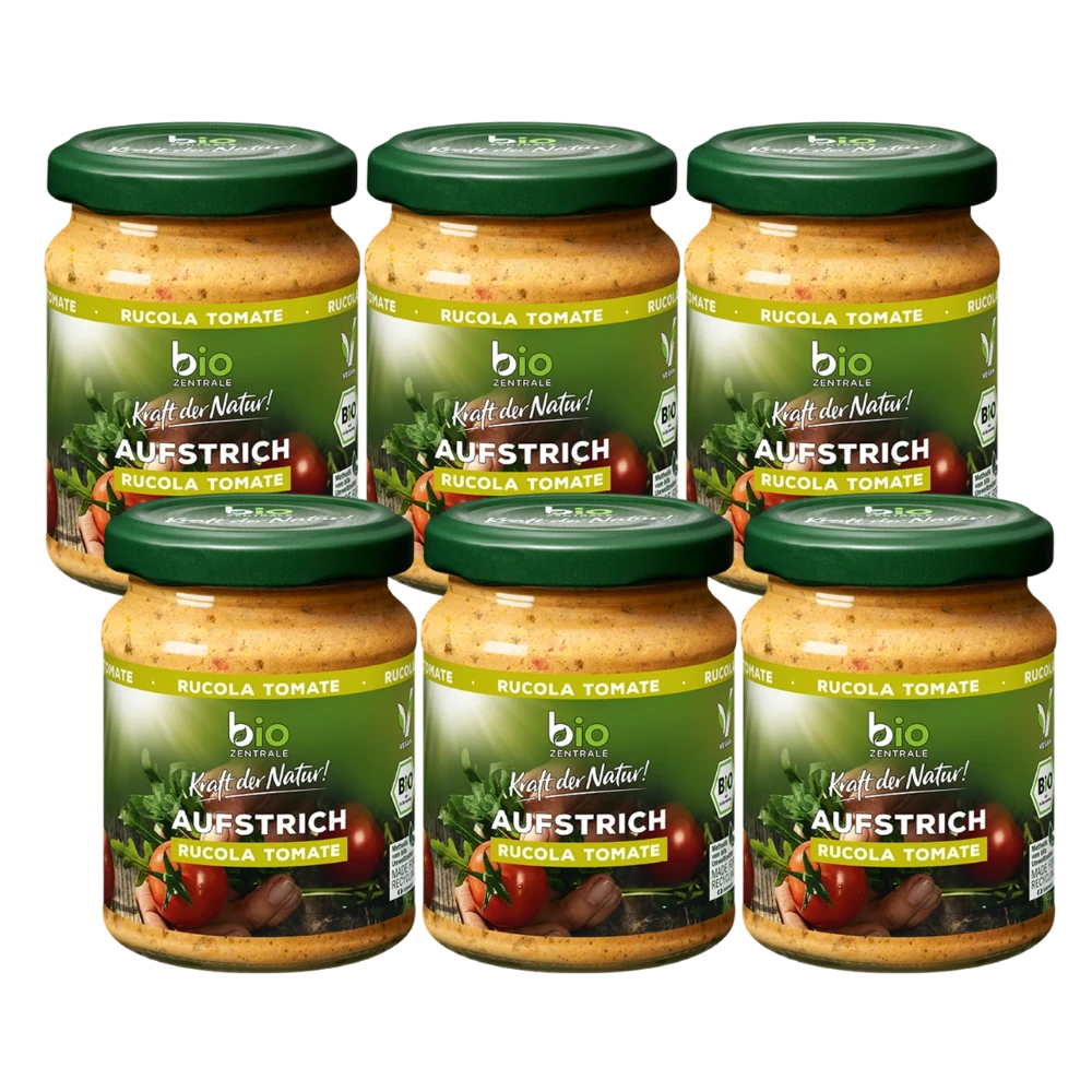 biozentrale Aufstrich Rucola Tomate 6 x 125g
