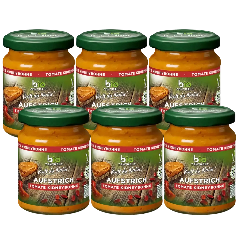 biozentrale Aufstrich Tomate Kidneybohne 6 x 125g