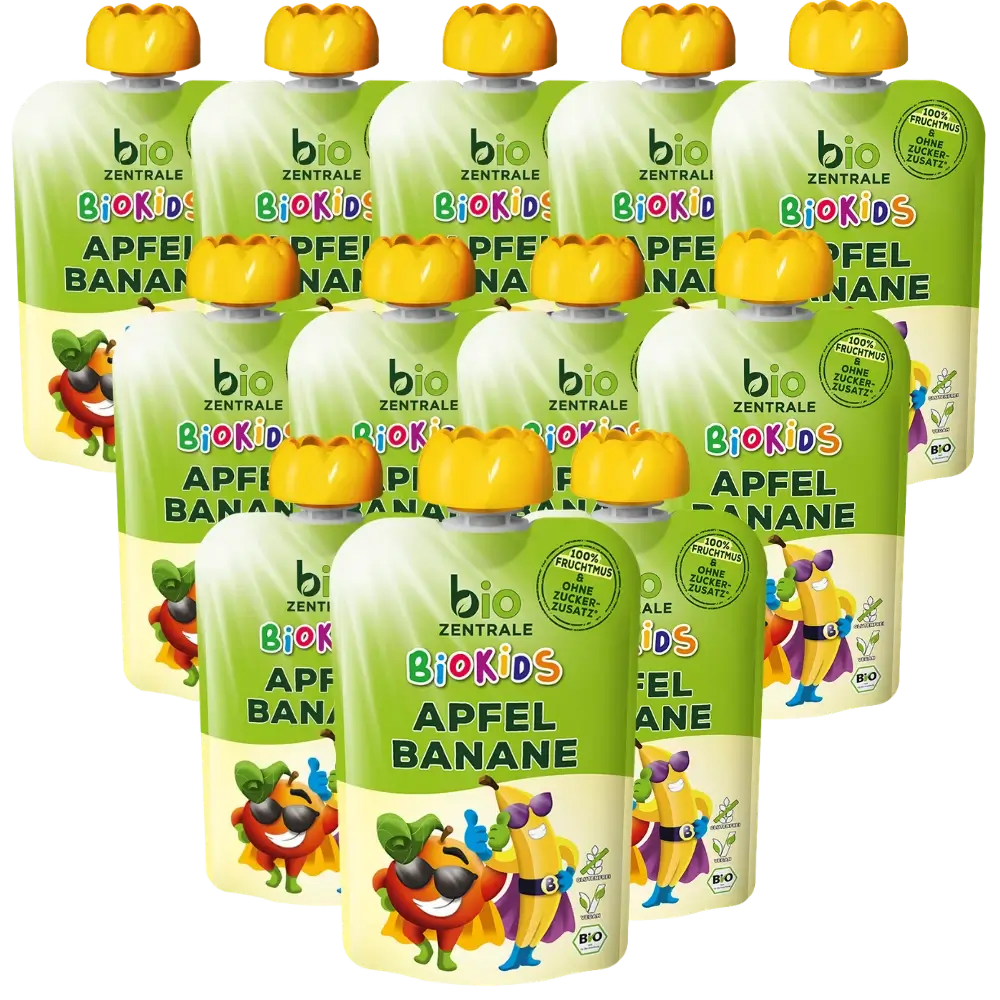 biozentrale BioKids Quetschie Apfel-Banane 12x90g