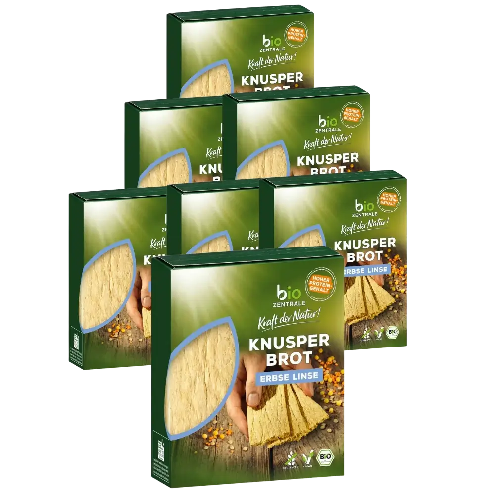 biozentrale Knusperbrot Erbse Linse 7 x 100g