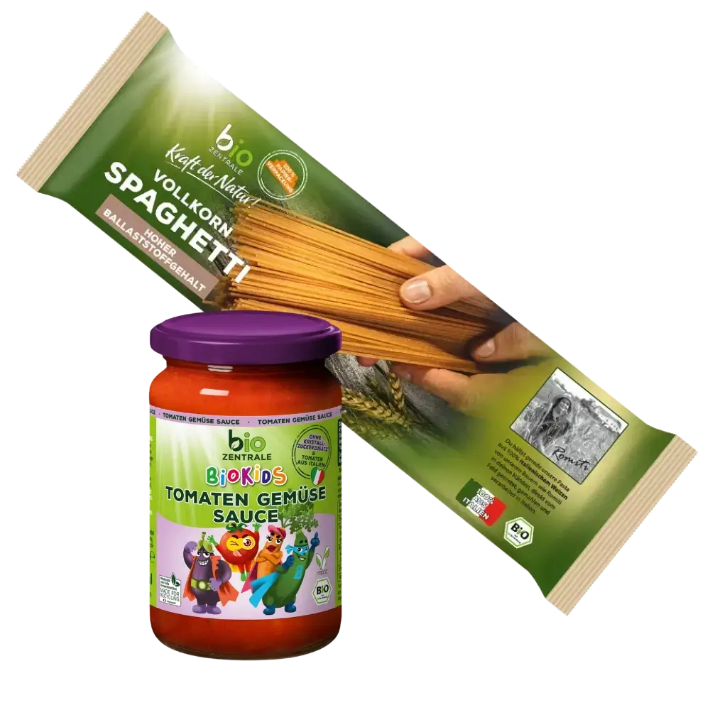 biozentrale BioKids Pasta-Box "Spaghetti Tomate-Gemüse"