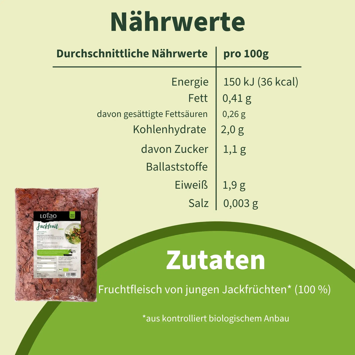 Lotao Jackfruit Natur 2kg