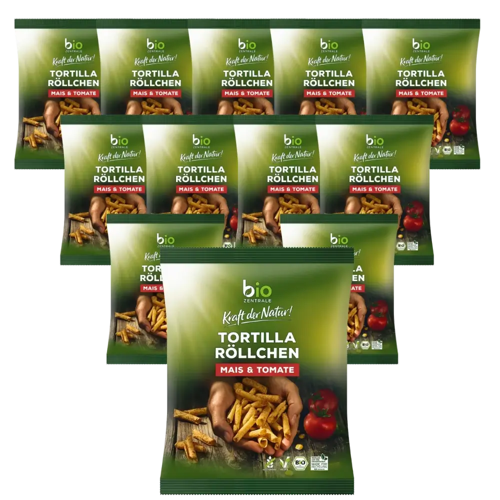 biozentrale Tortilla Röllchen Tomate 12 x 125g
