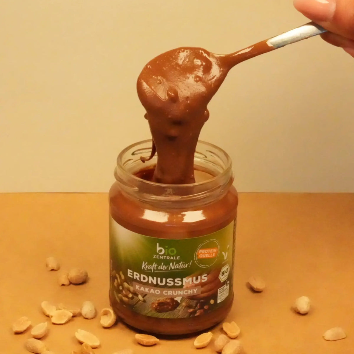 biozentrale Erdnussmus Kakao Crunchy