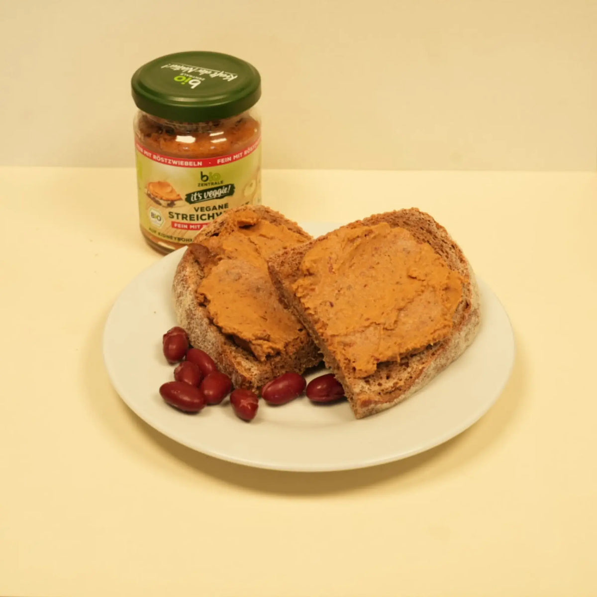 biozentrale vegane Streichwurst fein mit Röstzwiebeln